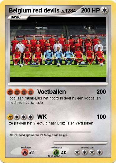 Pokemon Belgium red devils
