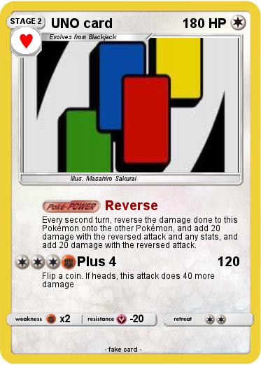Pokemon UNO card
