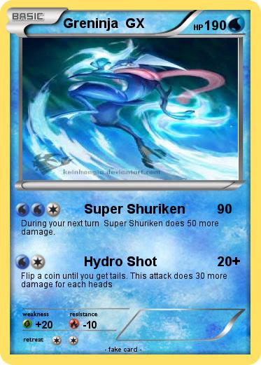 Pokemon Greninja  GX