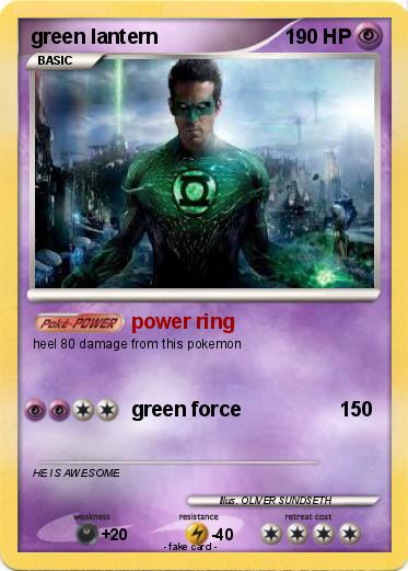 Pokemon green lantern