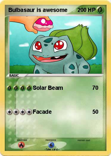 Pokemon Bulbasaur is awesome