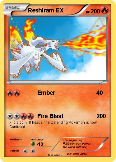 Pokemon Reshiram EX