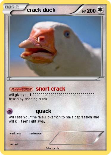 Pokemon crack duck
