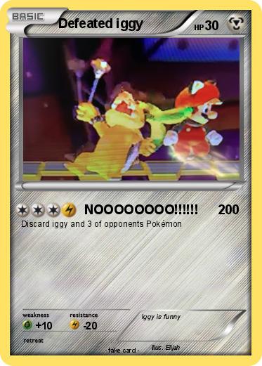 Pokemon Defeated iggy