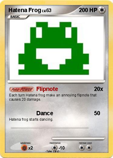 Pokemon Hatena Frog
