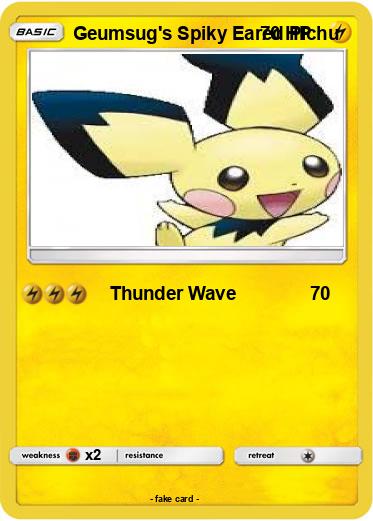 Pokemon Geumsug's Spiky Eared Pichu