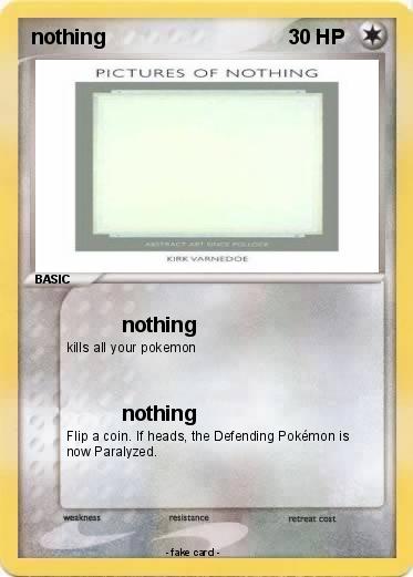 Pokemon nothing