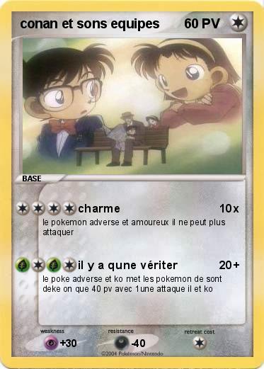 Pokemon conan et sons equipes
