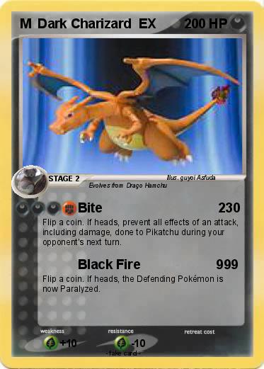 Pokemon M  Dark Charizard  EX