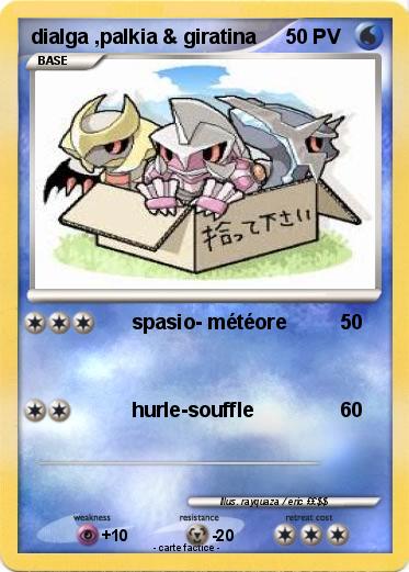 Pokemon dialga ,palkia & giratina