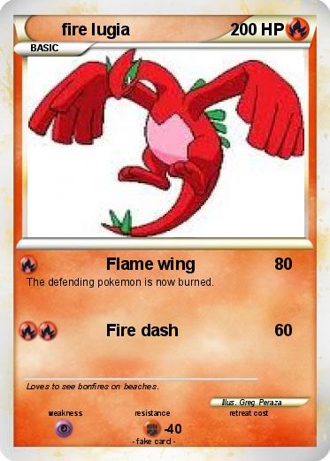 Pokemon fire lugia