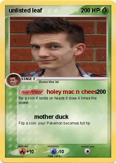 Pokemon unlisted leaf