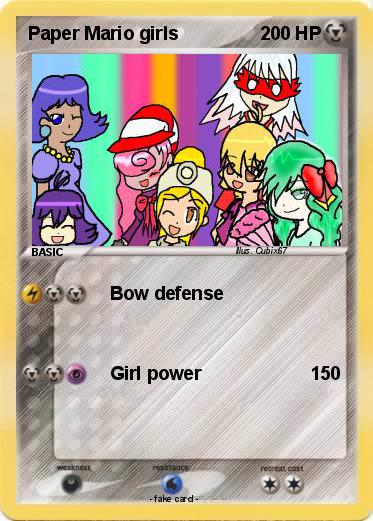 Pokemon Paper Mario girls