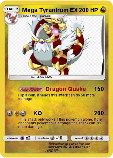 Pokemon Mega Tyrantrum EX
