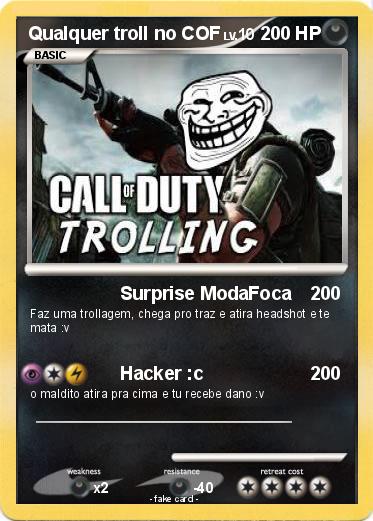 Pokemon Qualquer troll no COF