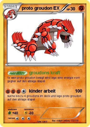 Pokemon proto groudon EX