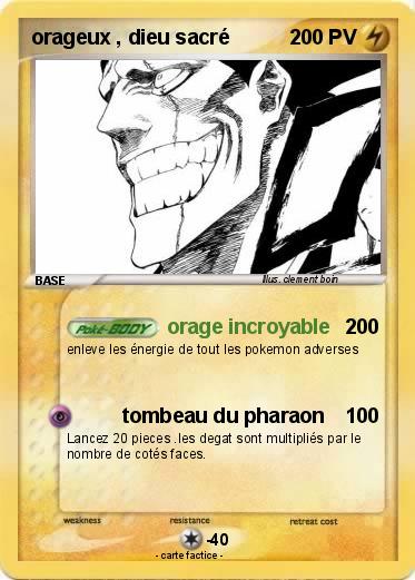 Pokemon orageux , dieu sacré