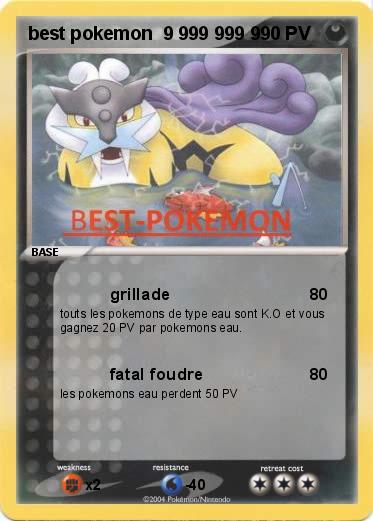 Pokemon best pokemon  9 999 999 9