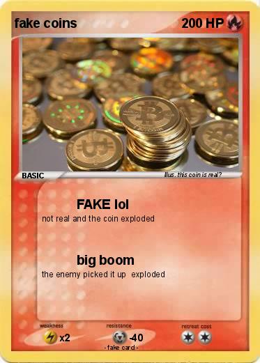 Pokemon fake coins
