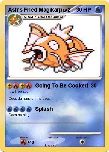 Pokemon Ash's Fried Magikarp