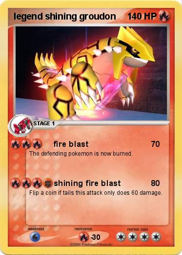 Pokemon legend shining groudon 