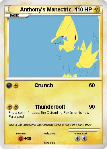 Pokemon Anthony's Manectric