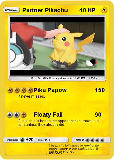 Pokemon Partner Pikachu