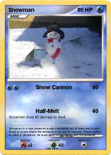 Pokemon Snowman