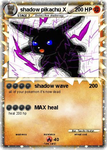 Pokemon shadow pikachu X