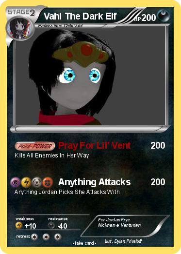 Pokemon Vahl The Dark Elf