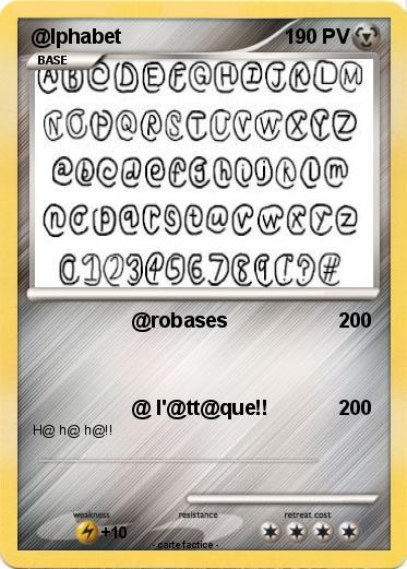 Pokemon @lphabet