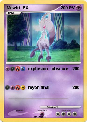 Pokemon Mewtri  EX