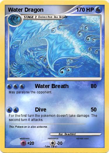 Pokemon Water Dragon