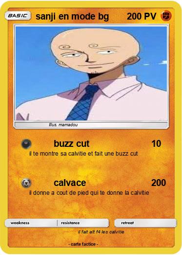 Pokemon sanji en mode bg