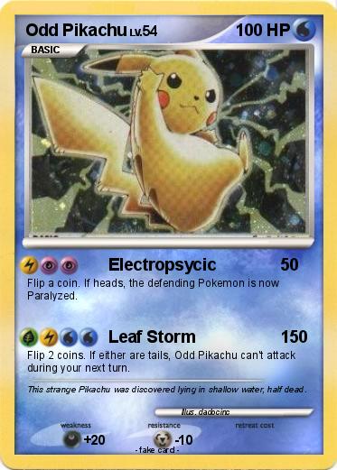 Pokemon Odd Pikachu