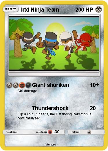Pokemon btd Ninja Team