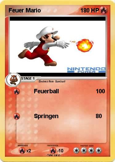 Pokemon Feuer Mario
