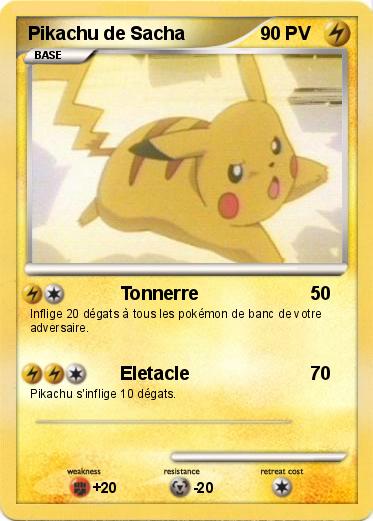 Pokemon Pikachu de Sacha