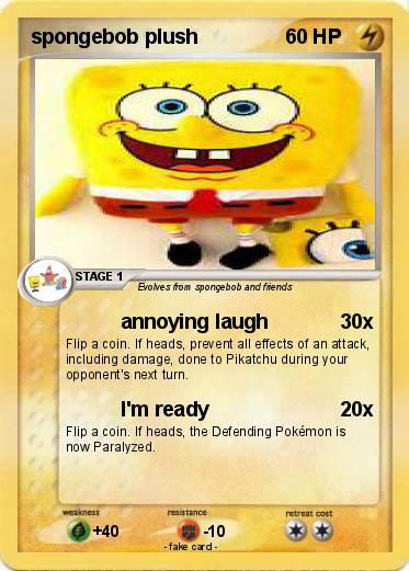 Pokemon spongebob plush