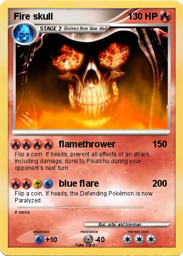 Pokemon Fire skull