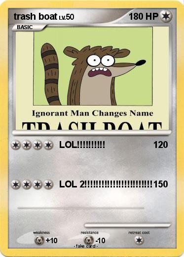 Pokemon trash boat