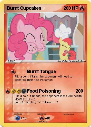 Pokemon Burnt Cupcakes