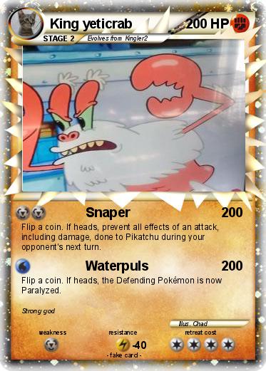 Pokemon King yeticrab