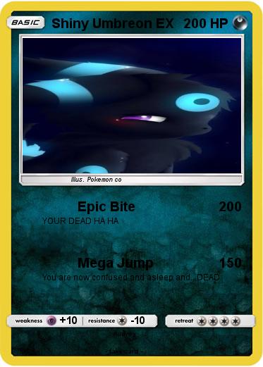 Pokemon Shiny Umbreon EX