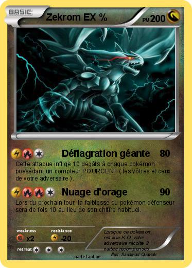 Pokemon Zekrom EX %