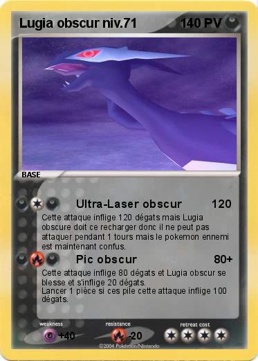 Pokemon Lugia obscur niv.71