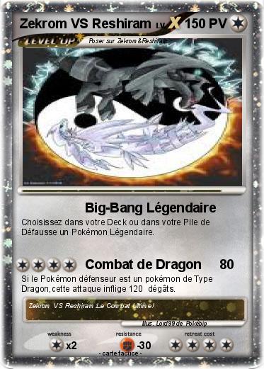 Pokemon Zekrom VS Reshiram