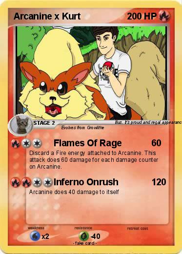 Pokemon Arcanine x Kurt