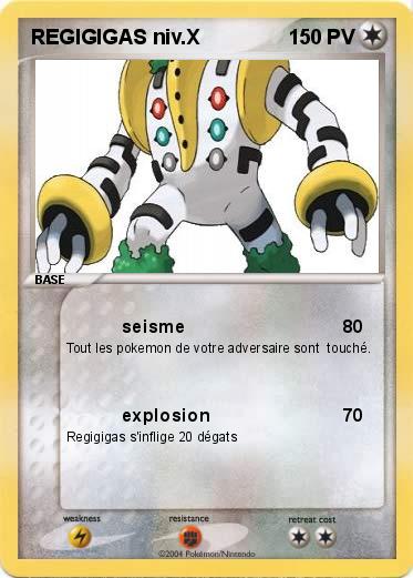 Pokemon REGIGIGAS niv.X