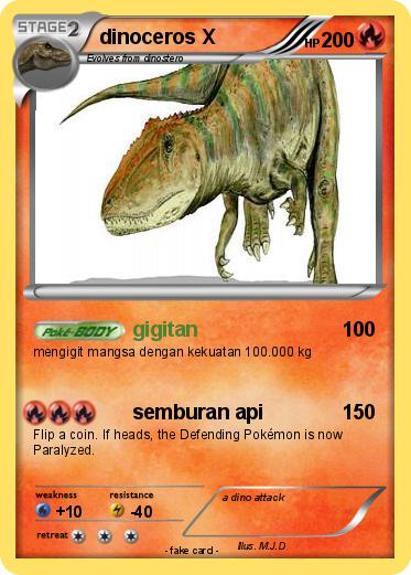 Pokemon dinoceros X